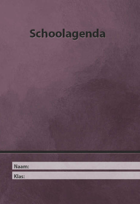 schoolagenda 17x24 cm - niet gedateerd (per 5 exemplaren)