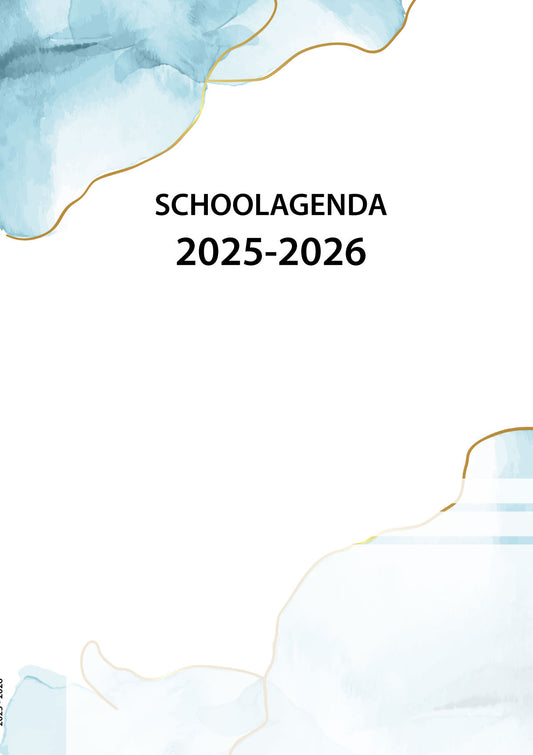 Schoolagenda A4 2025-2026 (per 5 exemplaren)